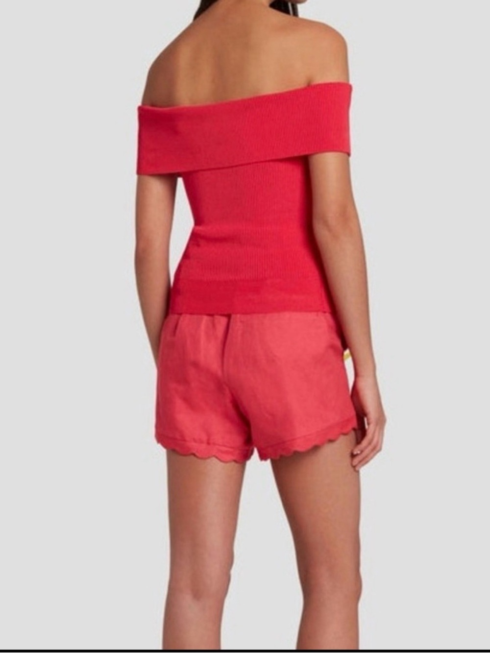 7 For All Mankind Off-the-Shoulder Ribbed Sweater - Picture 10 of 10